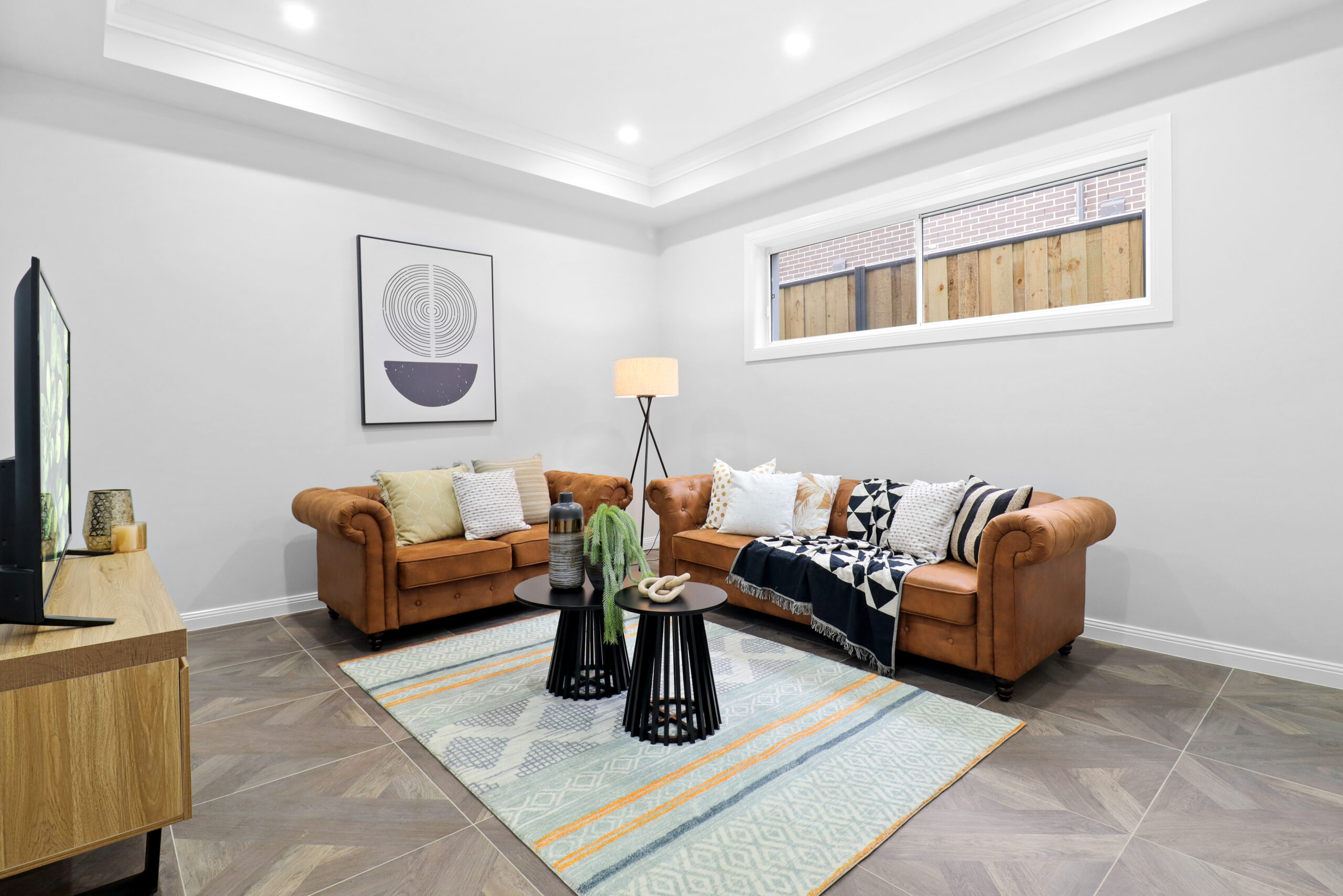 Media room of Deepwater Circuit, North Kellyville NSW, built by BOREC HOMES PTY LTD