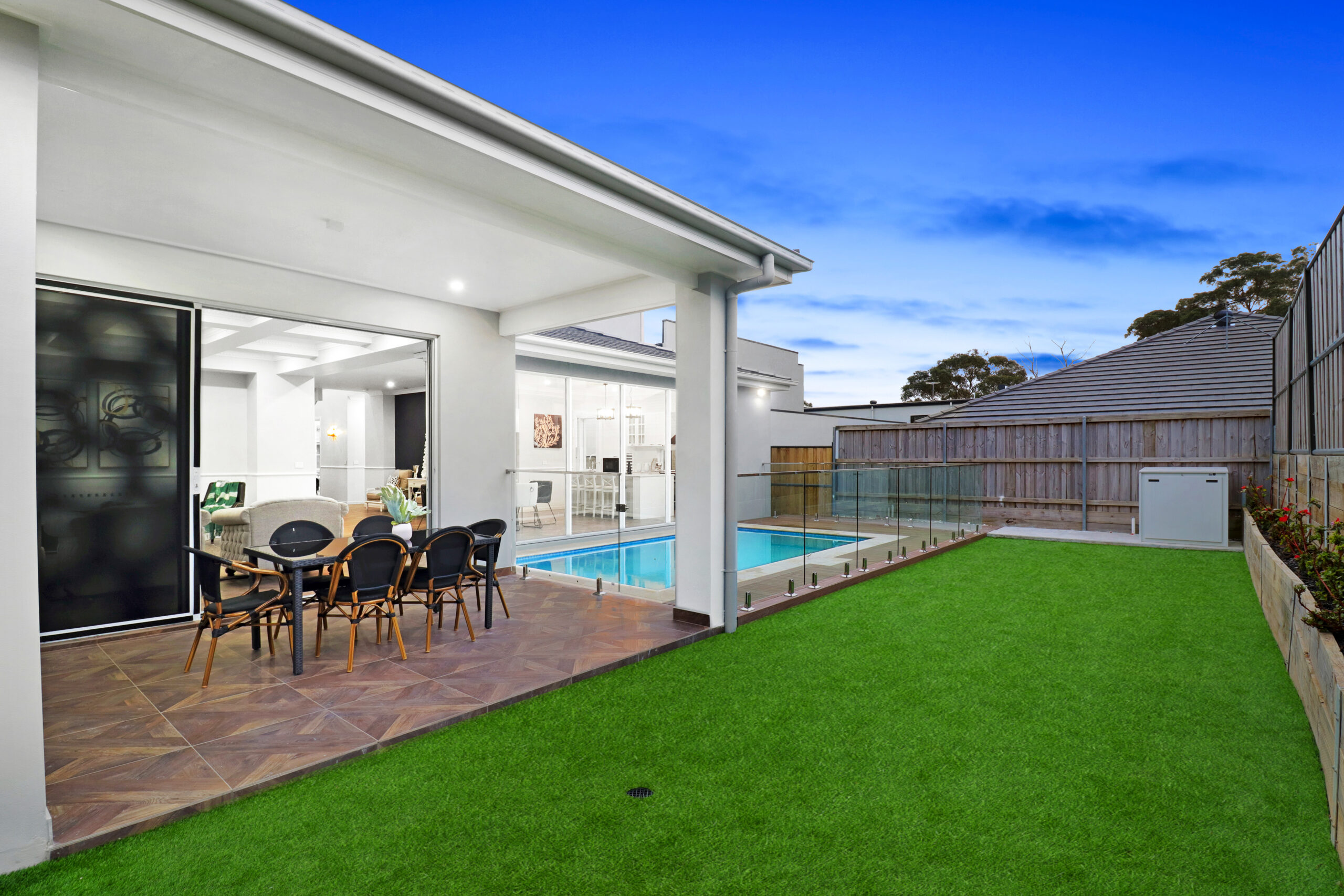Outdoor entertaining of Deepwater Circuit, North Kellyville NSW, built by BOREC HOMES PTY LTD
