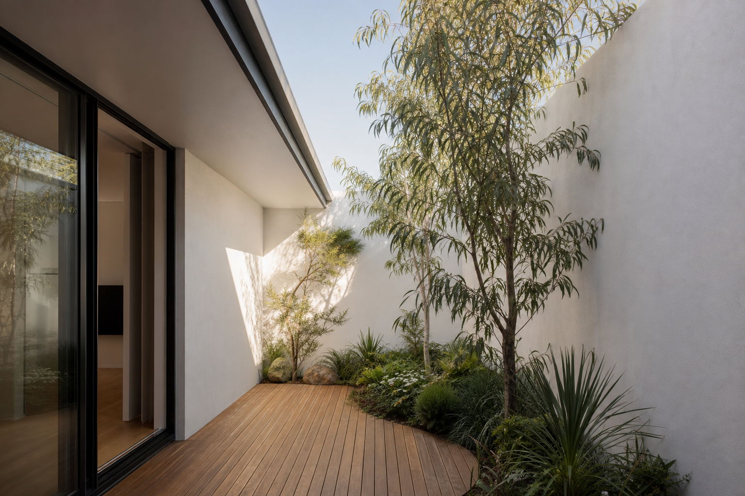 Courtyard with planting